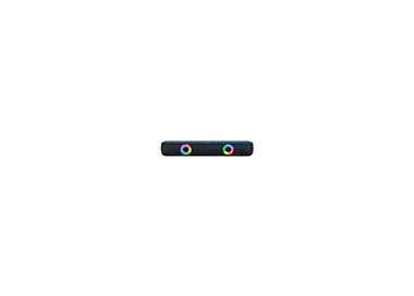 Barra de sonido q-connect bluetooth con iluminacion led y control de volumen color negro