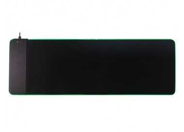 Alfombrilla para raton q-connect gaming con cargador inalambrico e iluminacion rgb color negro 800x300x4 mm