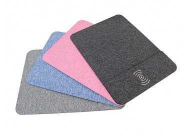 Alfombrilla para raton q-connect con cargador inalambrico color gris 300x220 mm Alfombrilla para raton q-connect con cargador inalambrico color gris 300x220 mm