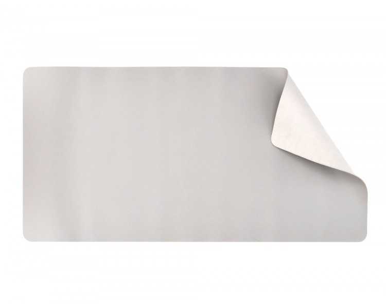 Alfombrilla para raton q-connect xxl similcuero gris base antideslizante 800x400x2 mm
