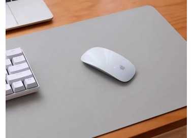Alfombrilla para raton q-connect xxl similcuero gris base antideslizante 800x400x2 mm