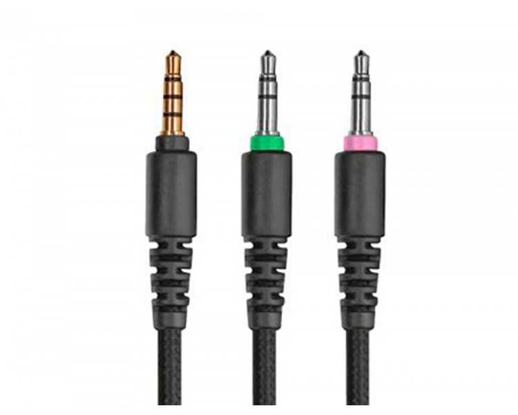 Auricular q-connect gaming con microfono ajustable e iluminacion led color negro