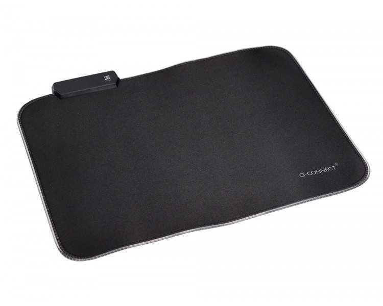 Alfombrilla para raton q-connect gaming iluminacion led conexion usb color negro 350x250x3 mm