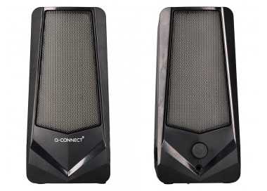 Altavoces q-connect gaming blu etooth con iluminación rgb potencia maxima 2x3w control de volumen color negro
