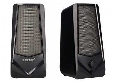 Altavoces q-connect gaming blu etooth con iluminación rgb potencia maxima 2x3w control de volumen color negro