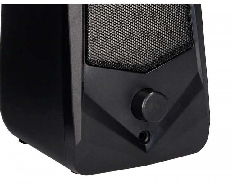 Altavoces q-connect gaming blu etooth con iluminación rgb potencia maxima 2x3w control de volumen color negro
