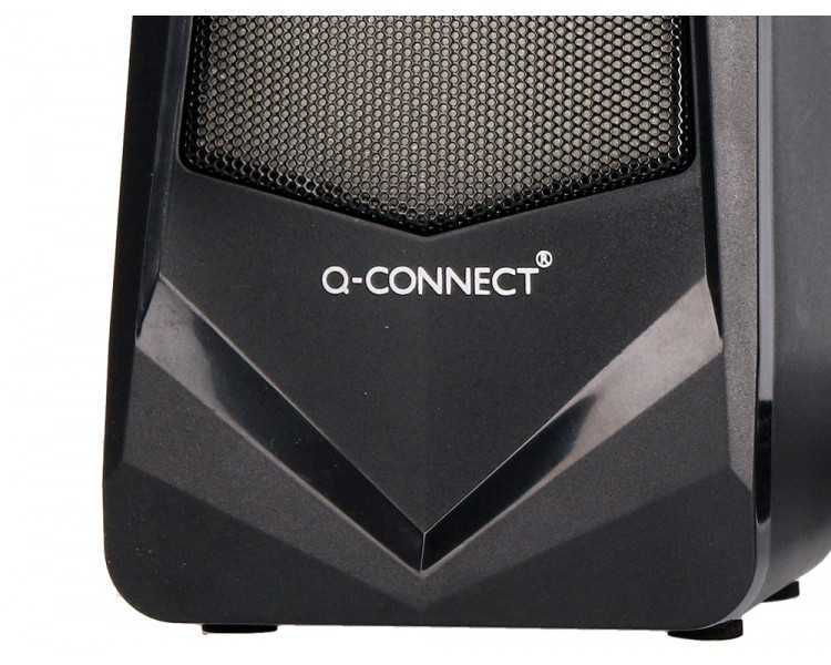 Altavoces q-connect gaming blu etooth con iluminación rgb potencia maxima 2x3w control de volumen color negro