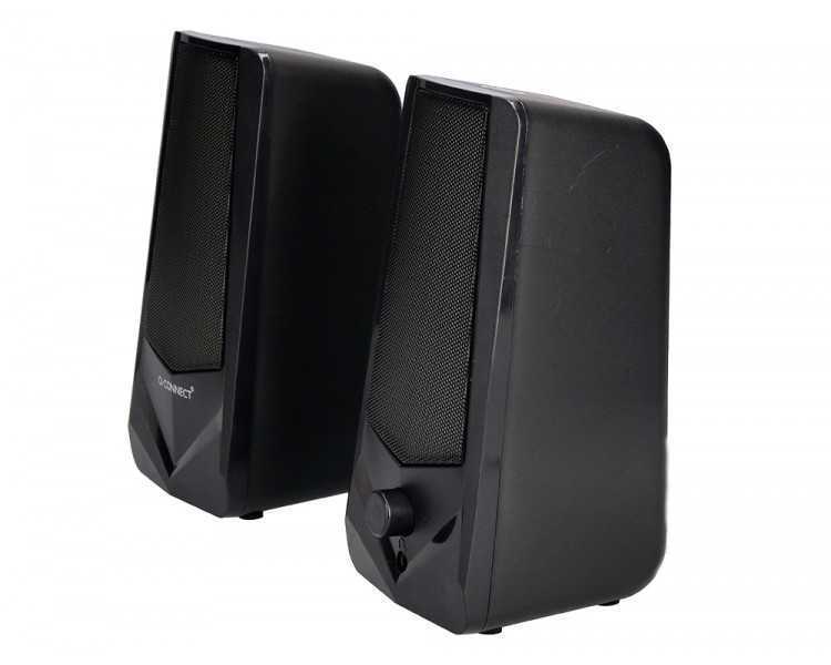 Altavoces q-connect gaming blu etooth con iluminación rgb potencia maxima 2x3w control de volumen color negro