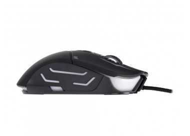 Set teclado y raton q-connect gaming con cable e iluminacion led color negro