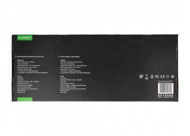 Set teclado y raton q-connect gaming con cable e iluminacion led color negro