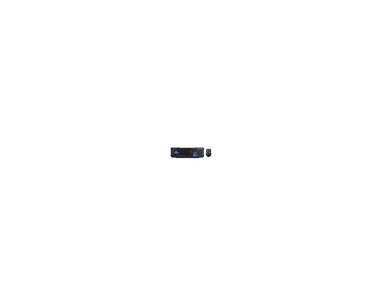 Set teclado y raton q-connect inalambrico compatible windows color negro