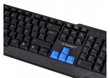 Set teclado y raton q-connect inalambrico compatible windows color negro