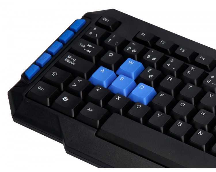 Set teclado y raton q-connect inalambrico compatible windows color negro