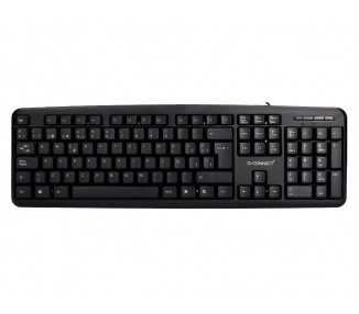 Teclado q-connect con cable 1,35 mt color negro