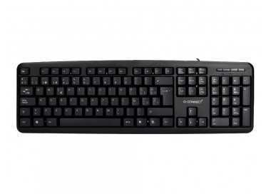 Teclado q-connect con cable 1,35 mt color negro