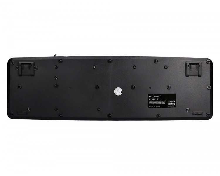 Teclado q-connect con cable 1,35 mt color negro