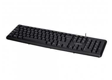 Teclado q-connect con cable 1,35 mt color negro Teclado q-connect con cable 1,35 mt color negro