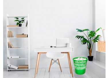 Papelera plastico q-connect 15 litros rejilla color verde 285x290 mm Papelera plastico q-connect 15 litros rejilla color verde 285x290 mm