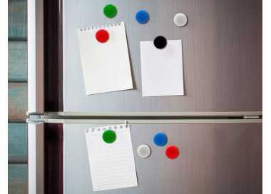 Iman para sujecion liderpapel ecouse pp reciclado para pizarra magnetica 35 mm caja de 10 unidades