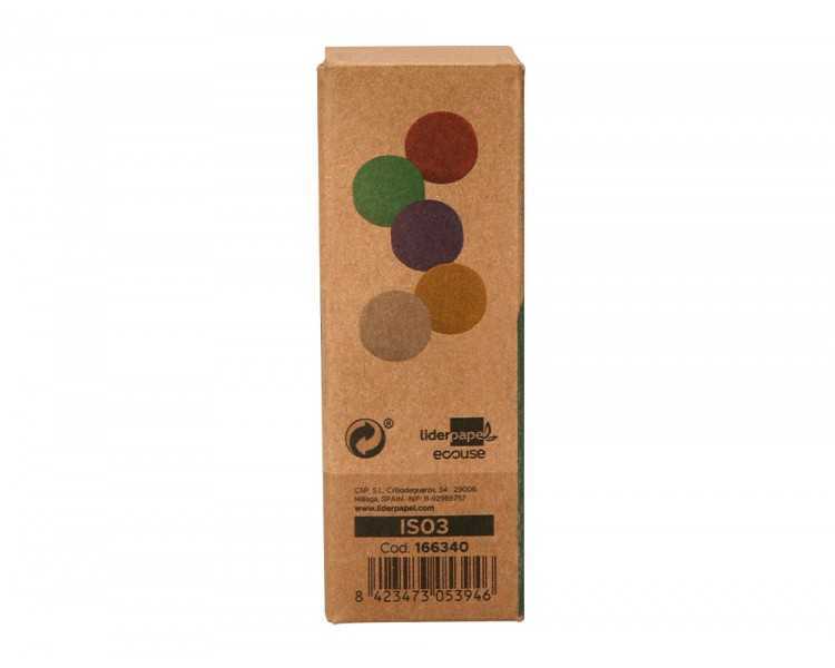 Iman para sujecion liderpapel ecouse pp reciclado para pizarra magnetica 35 mm caja de 10 unidades