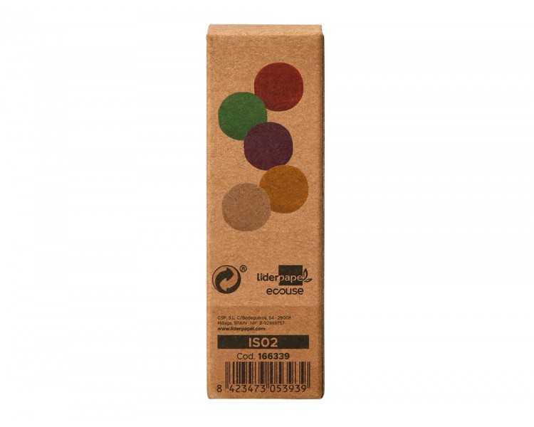 Iman para sujecion liderpapel ecouse pp reciclado para pizarra magnetica 25 mm caja de 10 unidades