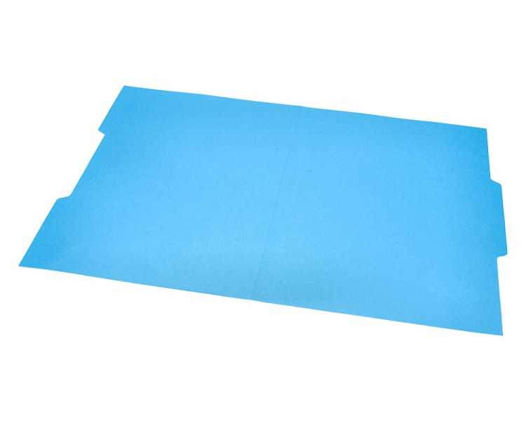 Subcarpeta cartulina liderpapel folio pestaña central 240g/m2 azul