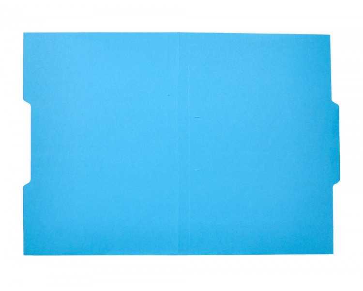 Subcarpeta cartulina liderpapel folio pestaña central 240g/m2 azul