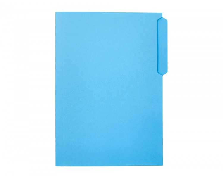 Subcarpeta cartulina liderpapel folio pestaña superior 240g/m2 azul