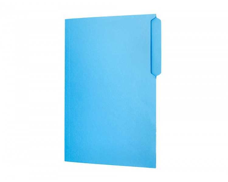 Subcarpeta cartulina liderpapel folio pestaña superior 240g/m2 azul
