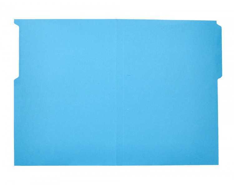 Subcarpeta cartulina liderpapel folio pestaña superior 240g/m2 azul