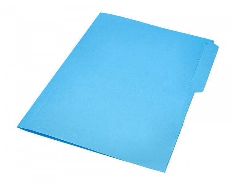 Subcarpeta cartulina liderpapel folio pestaña superior 240g/m2 azul