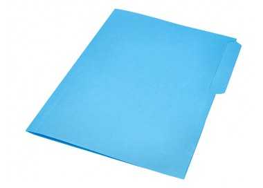 Subcarpeta cartulina liderpapel folio pestaña superior 240g/m2 azul