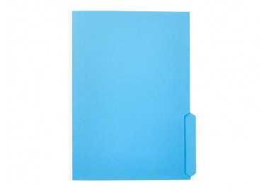 Subcarpeta cartulina liderpapel folio pestaña inferior 240g/m2 azul