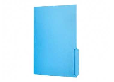 Subcarpeta cartulina liderpapel folio pestaña inferior 240g/m2 azul