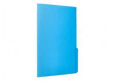 Subcarpeta cartulina liderpapel folio pestaña inferior 240g/m2 azul