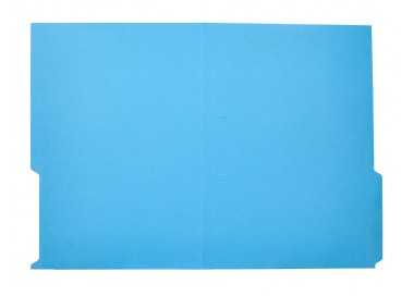 Subcarpeta cartulina liderpapel folio pestaña inferior 240g/m2 azul