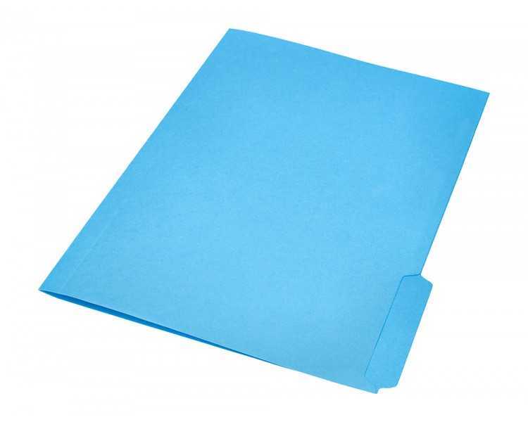 Subcarpeta cartulina liderpapel folio pestaña inferior 240g/m2 azul