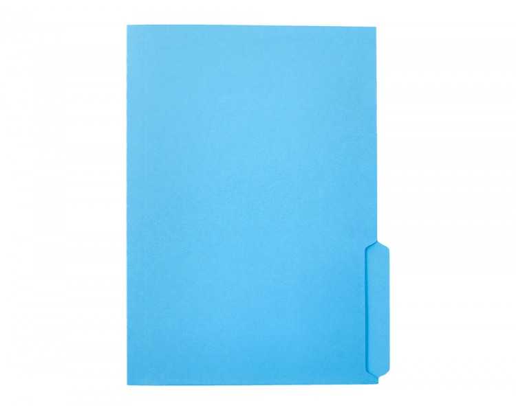 Subcarpeta cartulina liderpapel din a4 pestaña inferior 240g/m2 azul