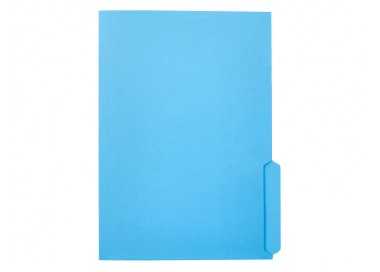 Subcarpeta cartulina liderpapel din a4 pestaña inferior 240g/m2 azul