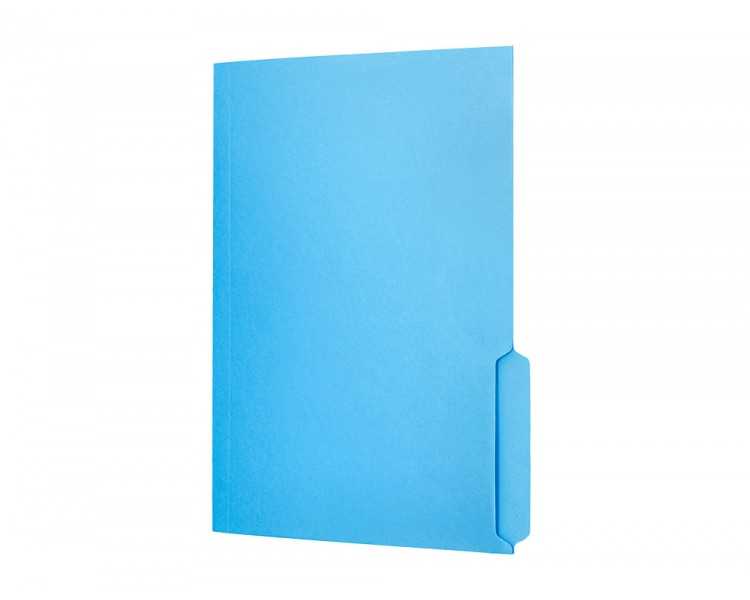 Subcarpeta cartulina liderpapel din a4 pestaña inferior 240g/m2 azul