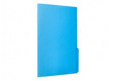 Subcarpeta cartulina liderpapel din a4 pestaña inferior 240g/m2 azul