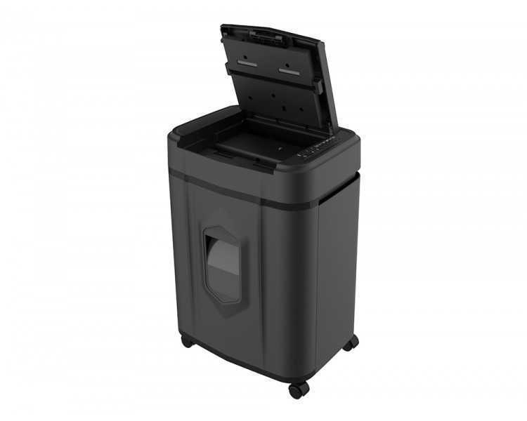 Destructora de documentos q-connect capacidad de corte 120 h auto / 10 h manual destruye grapas clips y