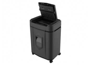 Destructora de documentos q-connect capacidad de corte 120 h auto / 10 h manual destruye grapas clips y
