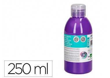 Pintura acrilica liderpapel bote de 250 ml violeta