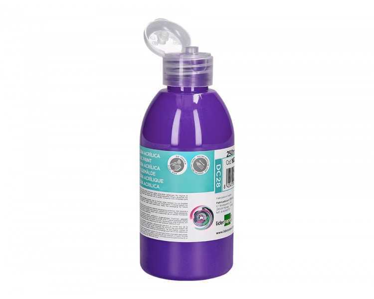 Pintura acrilica liderpapel bote de 250 ml violeta