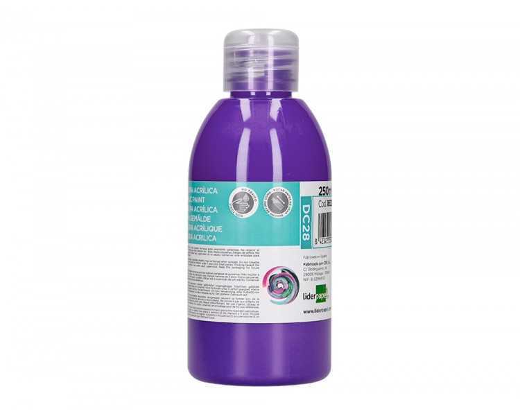 Pintura acrilica liderpapel bote de 250 ml violeta