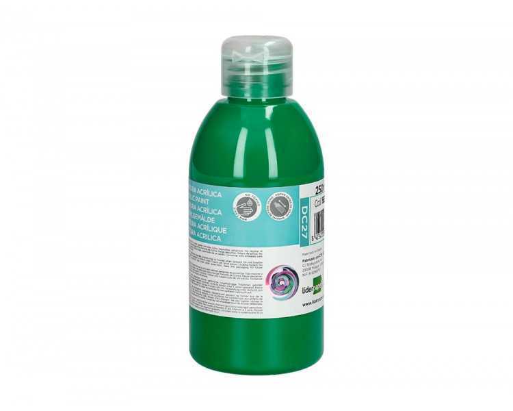 Pintura acrilica liderpapel bote de 250 ml verde oscuro