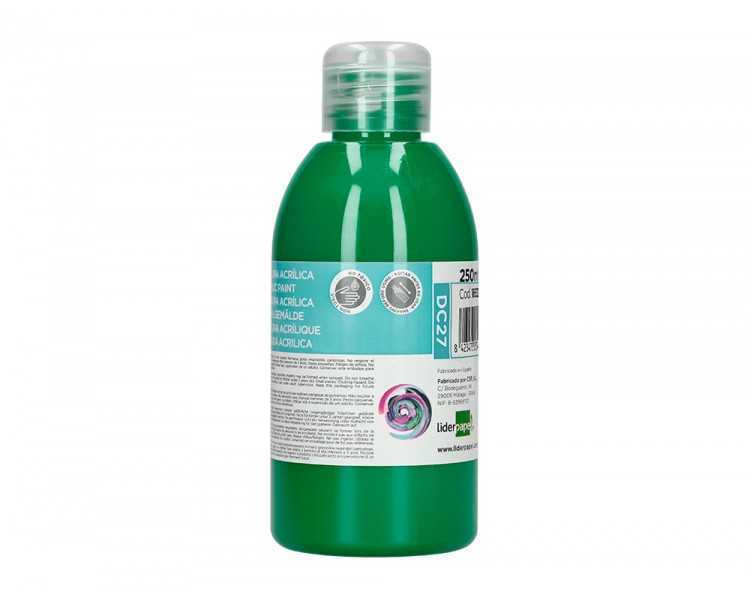 Pintura acrilica liderpapel bote de 250 ml verde oscuro