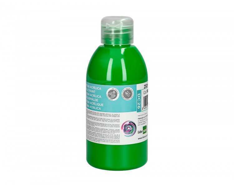 Pintura acrilica liderpapel bote de 250 ml verde