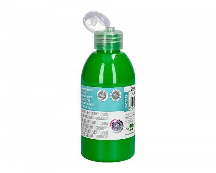 Pintura acrilica liderpapel bote de 250 ml verde